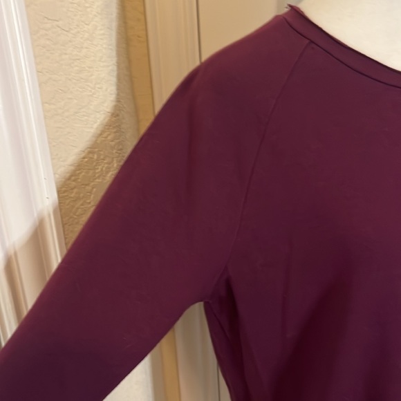 Caslon Maroon Rolled Neck Sweatshirt - Picture 5 of 8